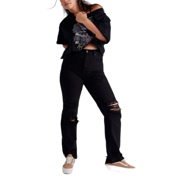 Free People We The Free CRVY Straight Shooter Jean size 28 - Picture 11 of 12